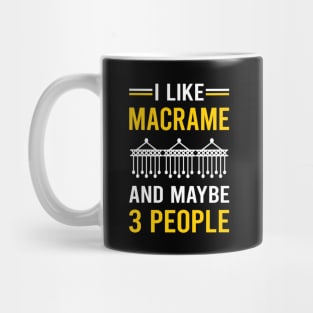 3 People Macrame Mug